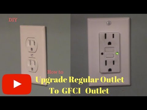 Removing and Replacing regular outlet with GFCI outlet