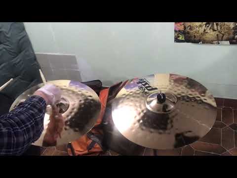 paiste rock crash pst8 comparison 16'' 18''