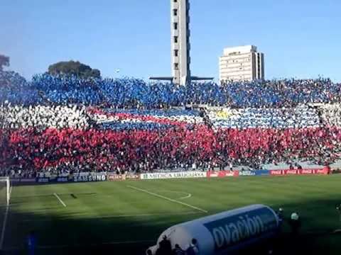 "Recibimiento del Club Nacional de Football - Clásico Clausura '13" Barra: La Banda del Parque &bull; Club: Nacional