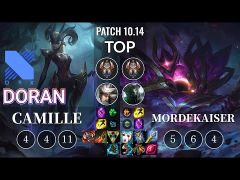 DRX Doran Camille vs Mordekaiser Top - KR Patch 10.14