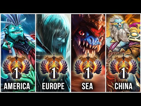 TOP-1 MMR Rank of all regions - BEST in Dota 2