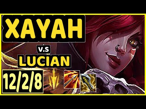 COMP (XAYAH) vs LUCIAN - 12/2/8 KDA BOTTOM ADC GAMEPLAY - EUW Ranked GRANDMASTER