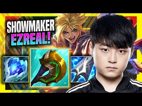 SHOWMAKER PERFECT GAME WITH EZREAL! - DK ShowMaker Plays Ezreal ADC vs Varus! | Season 11