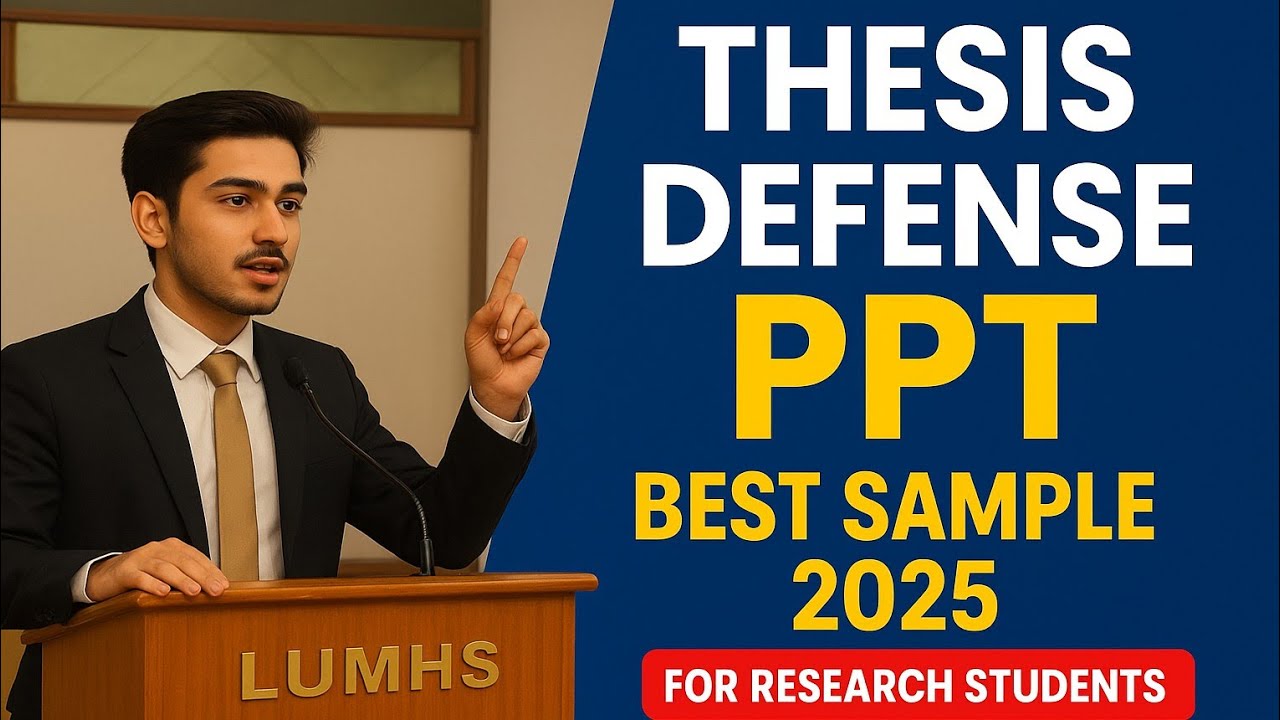 How to Make Research PPT | Thesis Defense PPT |  Dissertation PPT | Power Point Slides|