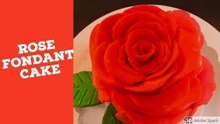 Rose Fondant Cake