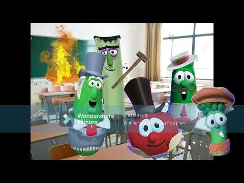 Frankencelery Smashes the Chalkboard at School and Gets Grounded