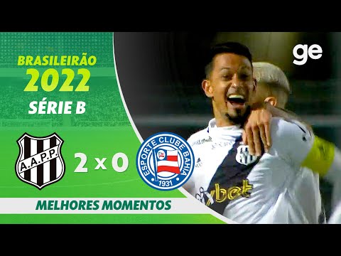 Gols e lances de Ponte Preta x Bahia