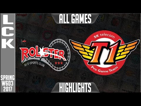 KT Rolster vs SKT Highlights All Games - LCK Week 6 Day 3 Spring 2017 - KT vs SKT All Games