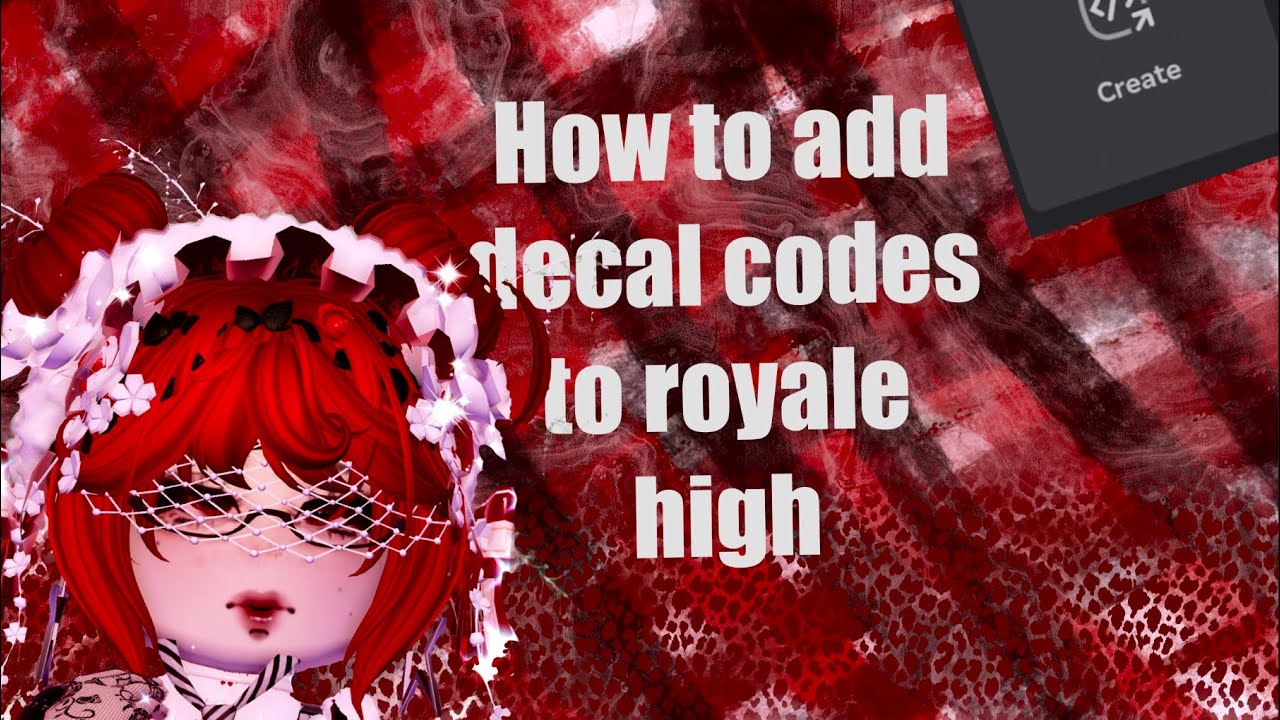 How to make decal codes in royale high !