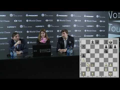 Round 10. Press conference with Grischuk and Karjakin