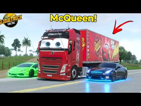 The day I TURBO-EDITED McQueen's Truck on Global Truck Online 😂⚡