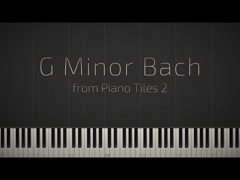 G Minor Bach - Piano Tiles 2 \\ Synthesia Piano Tutorial \\ Jacob's Piano