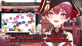 Aqua & Ao sang nhà Marine ko đúng lúc (Hololive Vietsub)