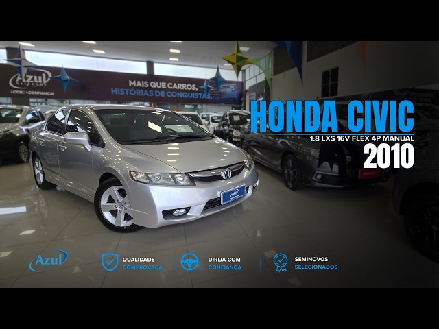 Vídeo HONDA CIVIC 1.8 LXS 16V FLEX 4P MANUAL