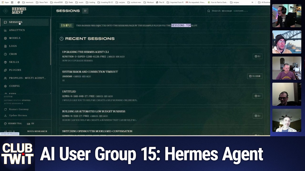 Club TWiT: AI User Group #15 - Starting Smart with AI Agents - Hermes Agent, Claude Code, and More