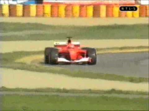M.Schumacher testing th F2001at Maranello
