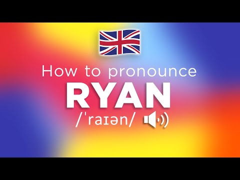 How To Pronounce Ryan (100% NATIVE Speaker!!)