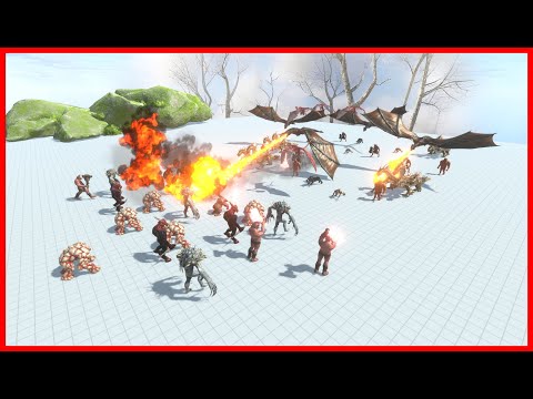 4 STRONGEST INFERNAL UNIT VS FANTASY - ANIMAL REVOLT BATTLE SIMULATOR