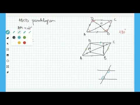 matematica clasa a 7 a - indicatii rezolvare paralelogram problema 2