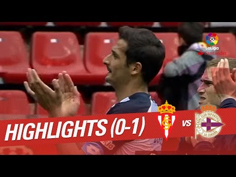 Highlights Sporting de Gijón vs Deportivo de la Coruña (0-1)