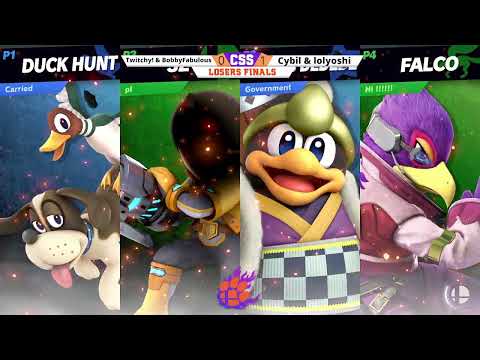CSS 37 Doubles - LF - Twitchy! & Bobby (Sora/DH/Isa/DDD) vs. Cybil & lolyoshi (Falco/MG) - SSBU