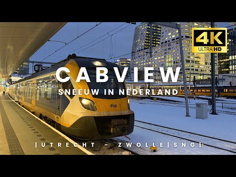 Cabinerit (4K) | SNG | Ochtendzon en sneeuw op de Veluwe | Utrecht - Zwolle | Jan '26' |