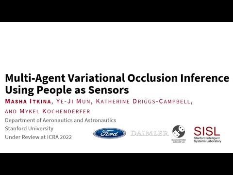 Multi-agent variational occlusion inference using people as sensors