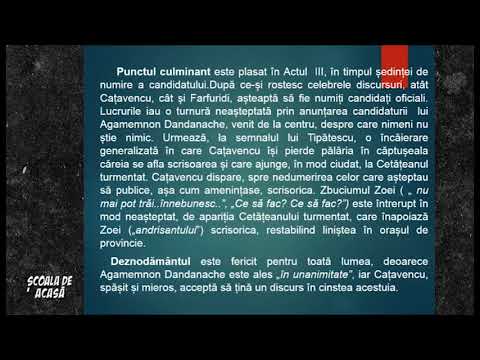 LIMBA ROMÂNĂ - LECȚIA 5, CLASA 12 - O SCRISOARE PIERDUTĂ