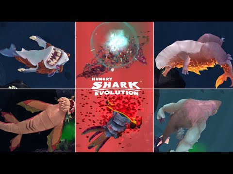 HUNGRY SHARK EVOLUTION - ALL DEEP SEA DEATH NEW 2025 (NEW ASTAROTH UPDATE)