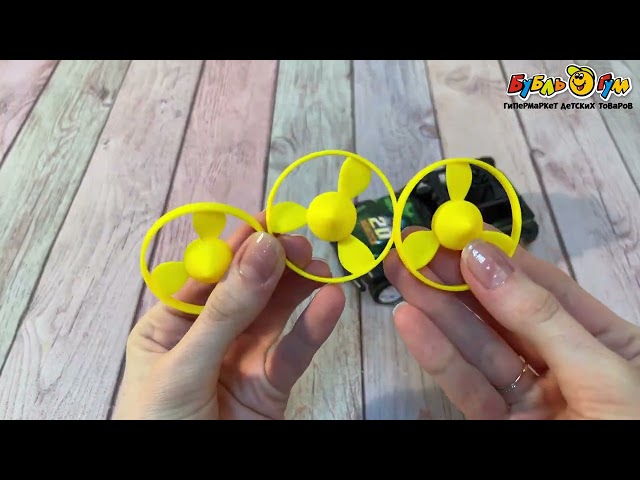 Автомобиль Внедорожник инерционный с летающими дисками  - видео