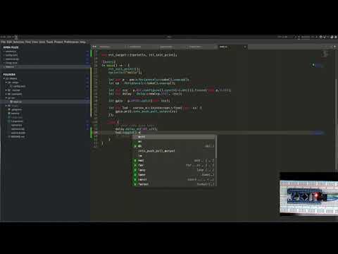 Embedded Rust on a Cortext-M0 board: blinky program bringup
