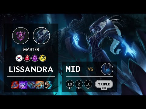 Lissandra Mid vs Nocturne - KR Master Patch 10.22
