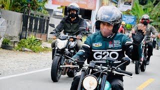 Download lagu Naik Motor, Presiden Jokowi Susuri Jalanan di Danau Toba, Kabupaten Toba, 2 Februari 2022 mp3