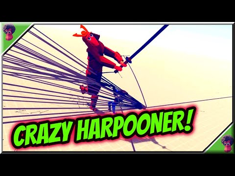 Crazy Harpooner vs Every Faction - TABS Original MOD🎃