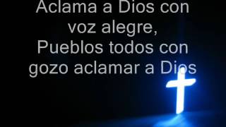 aclama a dios pista con letra con coros