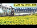 ALMATTI DAM from a TRAIN | This train doesn't exist anymore  | Indian Railways