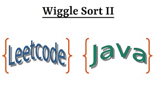 YouTube video 'Leetcode Question 324 "Wiggle Sort II" in Java'