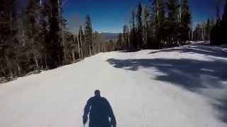 preview picture of video 'Angel Fire Resort skiing  Jasper's (blue run)'
