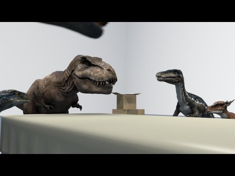 Who is the strongest dinosaur you know? (Jurassic World Funny Animation short)