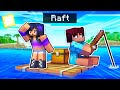 We're STRANDED On A RAFT In Minecraft!!