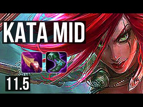 KATARINA vs SERAPHINE (MID) | 3.2M mastery, 9/1/6, Godlike, 300+ games | EUW Diamond | v11.5