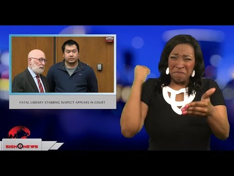 Fatal library stabbing suspect appears in court (ASL - 2.26.18)