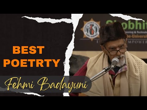 Beautiful Urdu Poetry Of Fehmi Badayuni at Jashn-e-Fehmi Badayuni _ Mushaira Best Shayari.