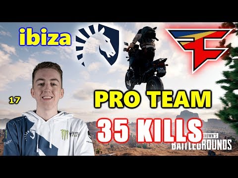 PUBG - Team Liquid ibiza, Faze FuzzFace, ubah & mxey - 35 KILLS - PRO TEAM #SQUAD