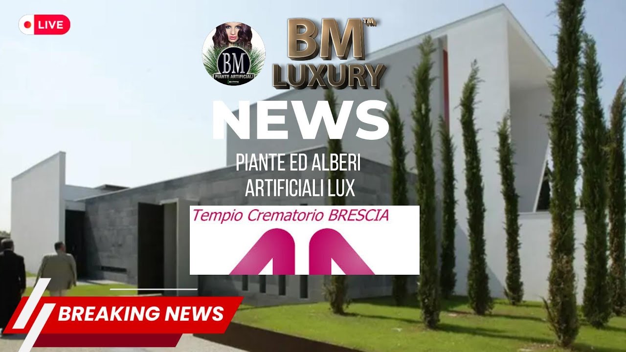 BM Luxury | Giardino Verticale e Ulivo Artificiale | Tempio Crematorio di Brescia