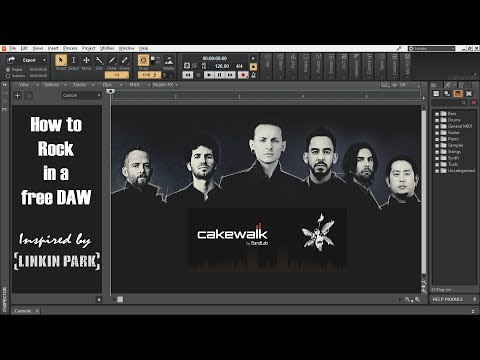 Making Metal Rock Band music with freeware | Sound like Linkin Park | Cakewalk by Bandlab