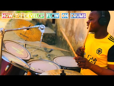 HOW TO DEVELOP FLOW ON DRUMS?? Drum lessons for beginners!!