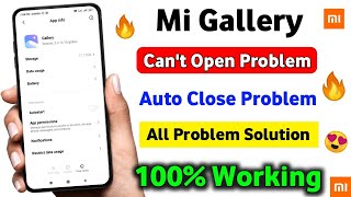 Miui 12 Gallery App Can&#39;t Open Problem solution | Mi Gallery Problem solution 100% Working 🔥