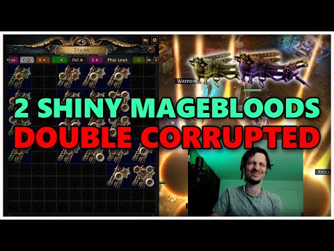 [PoE] Gamba - 2 Shiny Magebloods & 5-implicit gloves - Stream Highlights #727
