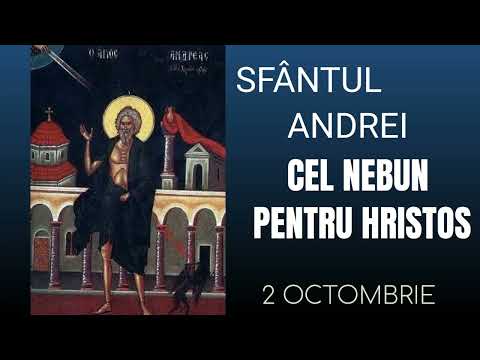 SFANTUL ANDREI CEL NEBUN PENTRU HRISTOS - 2 octombrie